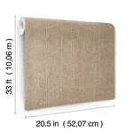 York Wallcoverings Flatiron Geometric - Brick Wallpaper | Buy Online York Wallcoverings Flatiron Geometric wallpaper, color Brick, SKU OI0646