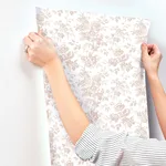 York Wallcoverings Anemone Toile - Blush Wallpaper | Buy Online York Wallcoverings Anemone Toile wallpaper, color Blush, SKU RT7874