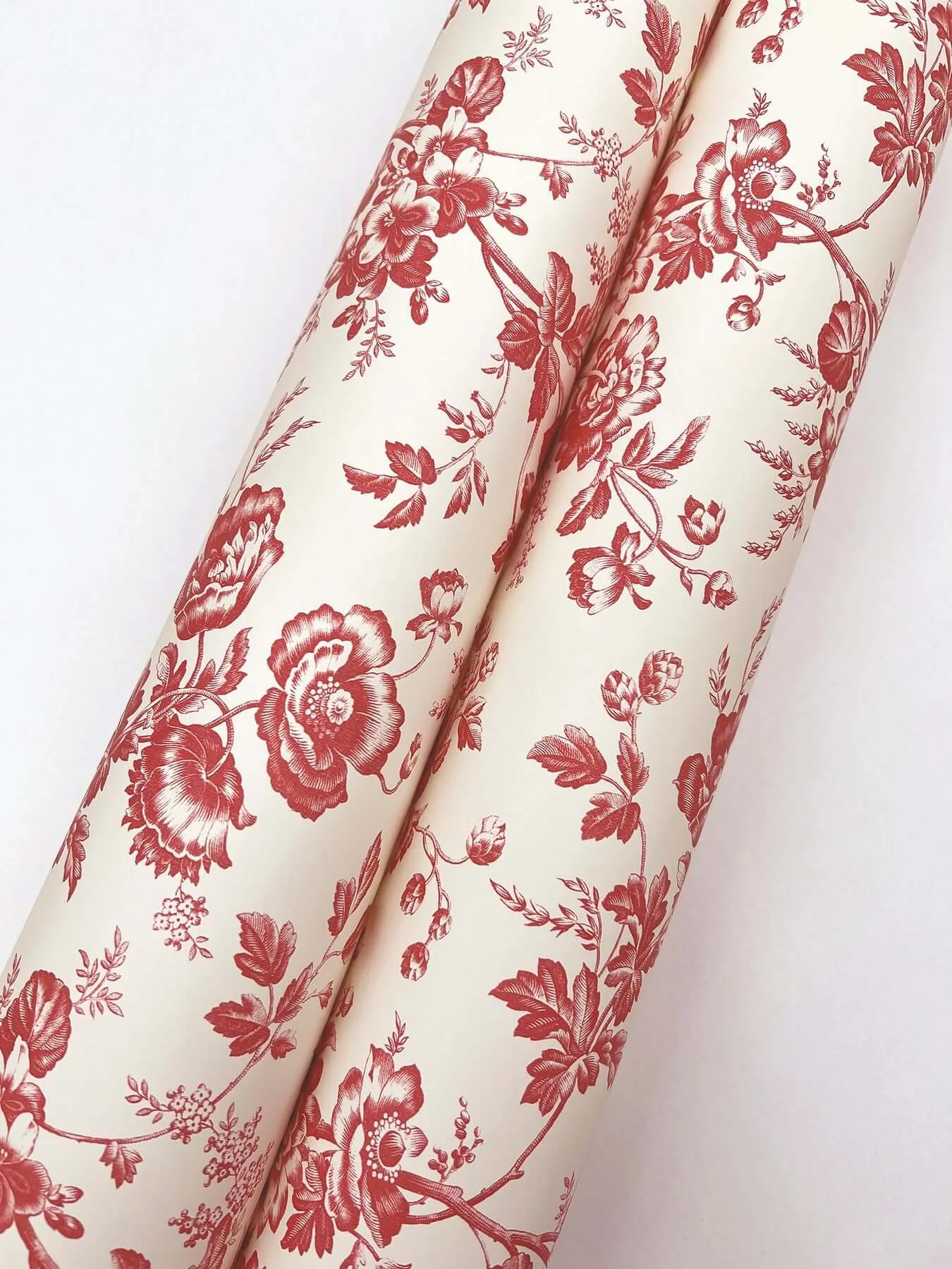 York Wallcoverings Anemone Toile - French Red Wallpaper | Buy Online York Wallcoverings Anemone Toile wallpaper, color French Red, SKU RT7871