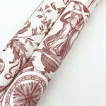 York Wallcoverings Avian Fountain Toile wallpaper, color Brick, SKU RT7814