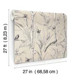 York Wallcoverings Bambou Toile wallpaper, color Beige, SKU RT7832