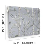 York Wallcoverings Bambou Toile - Sky Blue Wallpaper | Buy Online York Wallcoverings Bambou Toile wallpaper, color Sky Blue, SKU RT7833