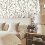 York Wallcoverings Bambou Toile - White Wallpaper | Buy Online York Wallcoverings Bambou Toile wallpaper, color White, SKU RT7836