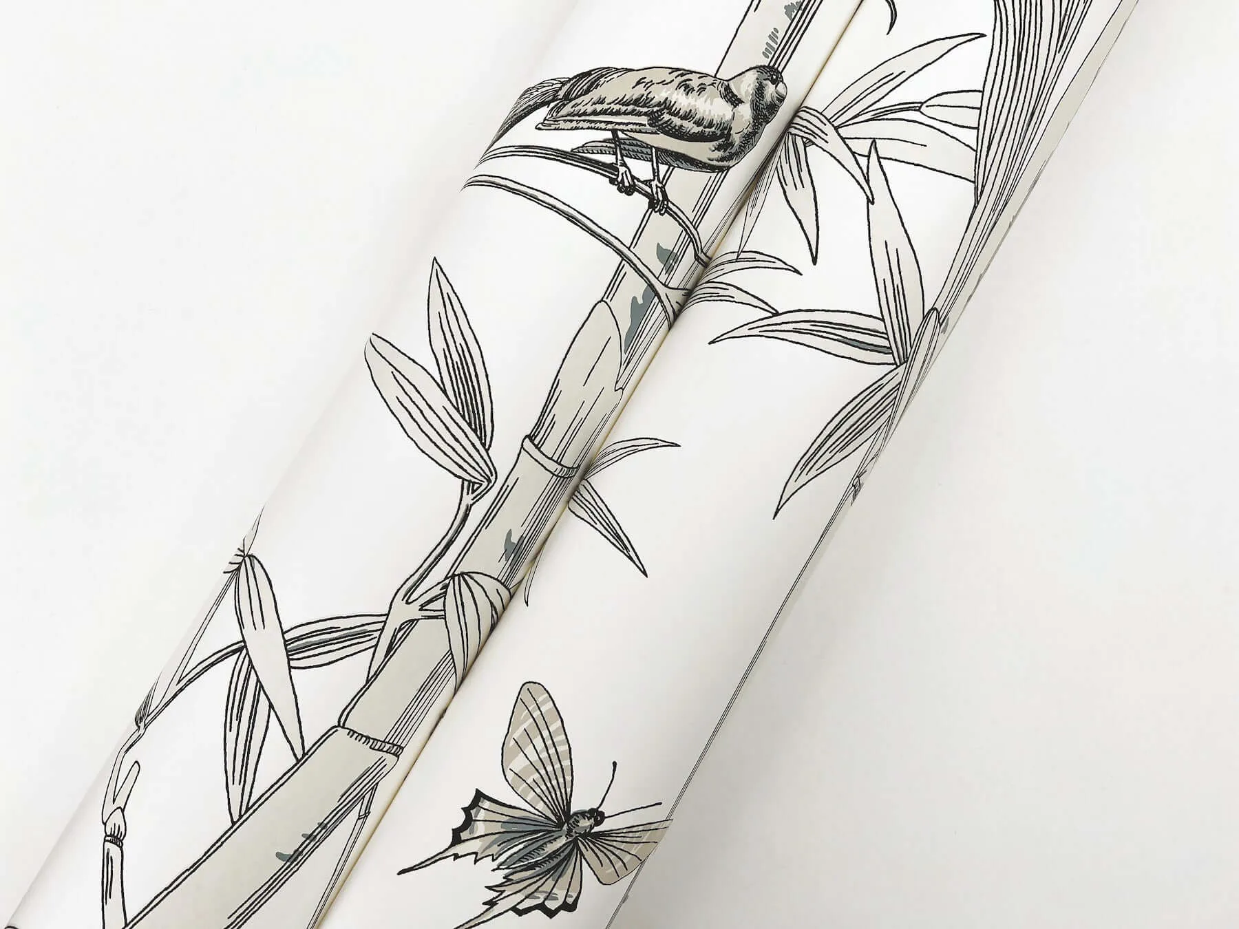 York Wallcoverings Bambou Toile - White Wallpaper | Buy Online York Wallcoverings Bambou Toile wallpaper, color White, SKU RT7836