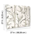 York Wallcoverings Bambou Toile - White Wallpaper | Buy Online York Wallcoverings Bambou Toile wallpaper, color White, SKU RT7836