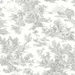 York Wallcoverings Campagne Toile - Grey Wallpaper | Buy Online York Wallcoverings Campagne Toile wallpaper, color Grey, SKU RT7940