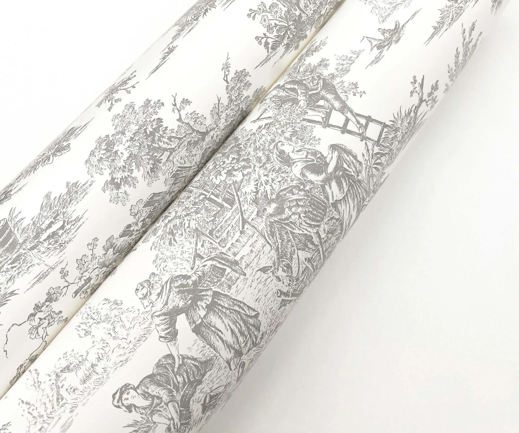 York Wallcoverings Campagne Toile - Grey Wallpaper | Buy Online York Wallcoverings Campagne Toile wallpaper, color Grey, SKU RT7940