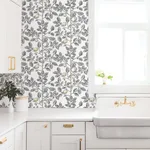 York Wallcoverings Limoncello Toile - Black Wallpaper | Buy Online York Wallcoverings Limoncello Toile wallpaper, color Black, SKU RT7912