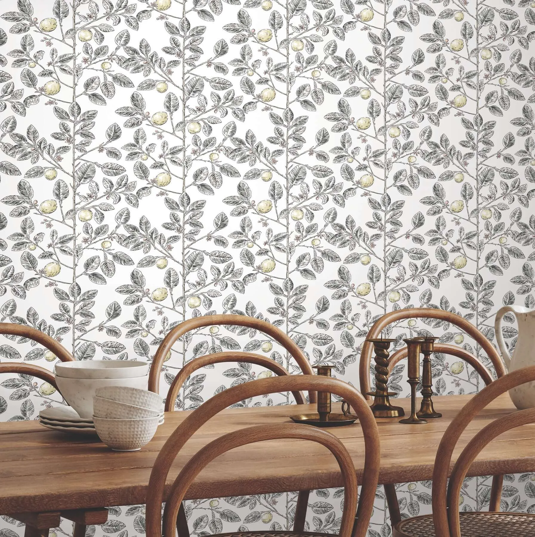 York Wallcoverings Limoncello Toile - Black Wallpaper | Buy Online York Wallcoverings Limoncello Toile wallpaper, color Black, SKU RT7912