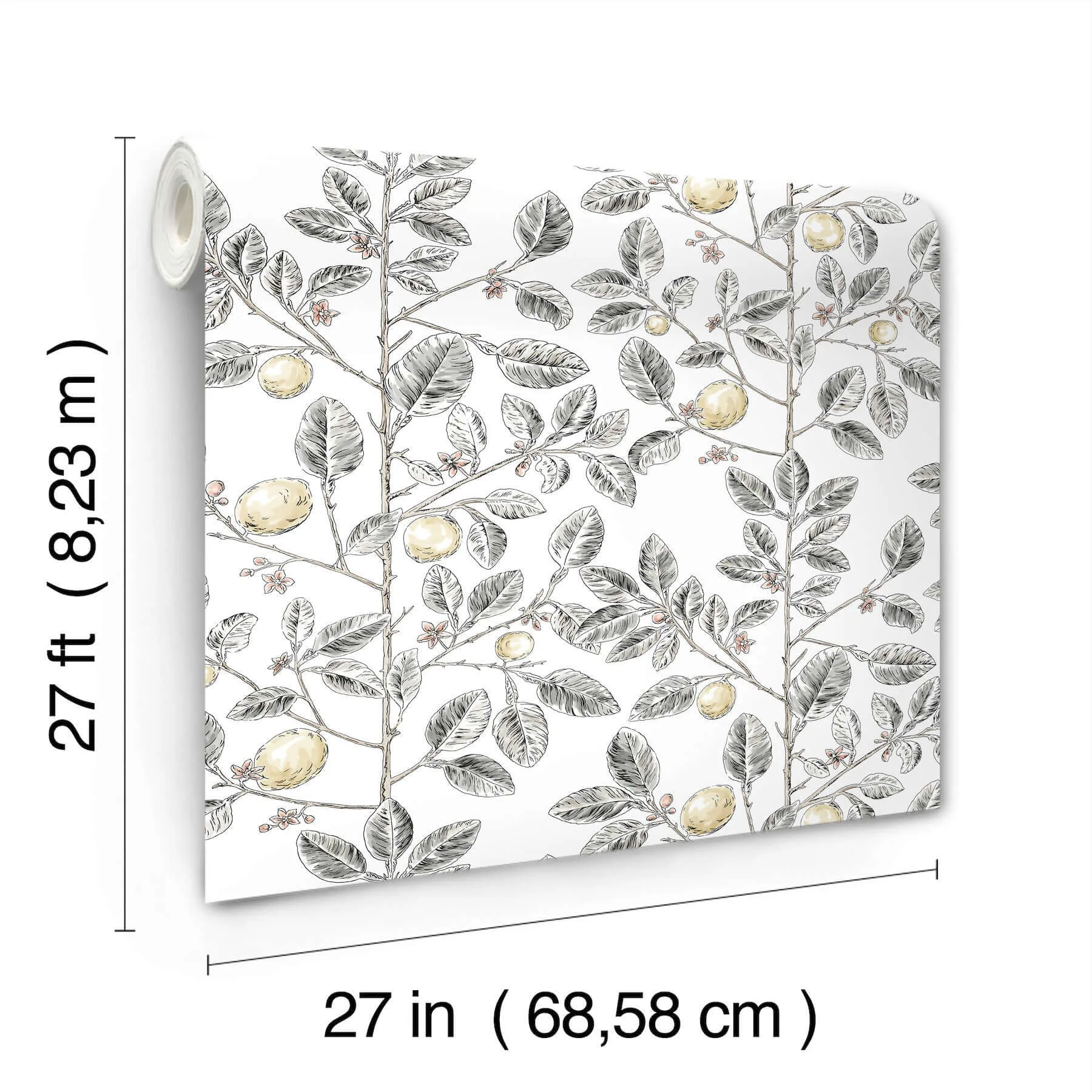 York Wallcoverings Limoncello Toile - Black Wallpaper | Buy Online York Wallcoverings Limoncello Toile wallpaper, color Black, SKU RT7912