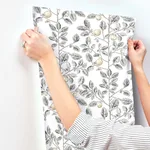 York Wallcoverings Limoncello Toile - Black Wallpaper | Buy Online York Wallcoverings Limoncello Toile wallpaper, color Black, SKU RT7912