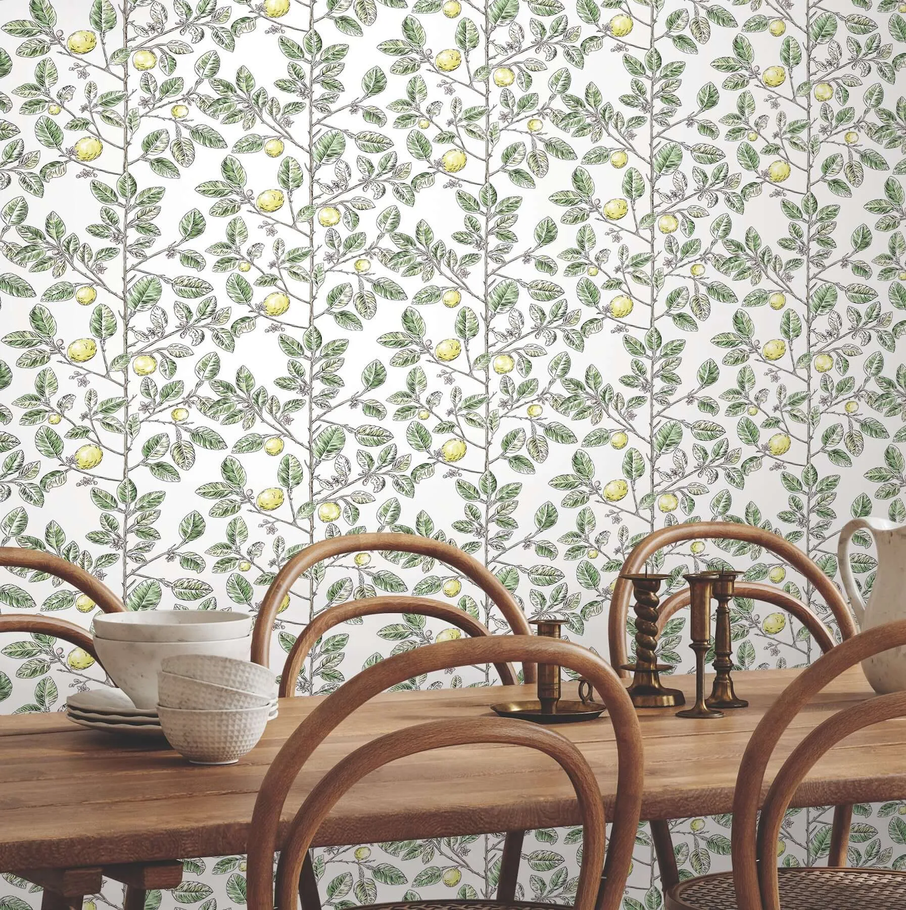 York Wallcoverings Limoncello Toile - Green Wallpaper | Buy Online York Wallcoverings Limoncello Toile wallpaper, color Green, SKU RT7911