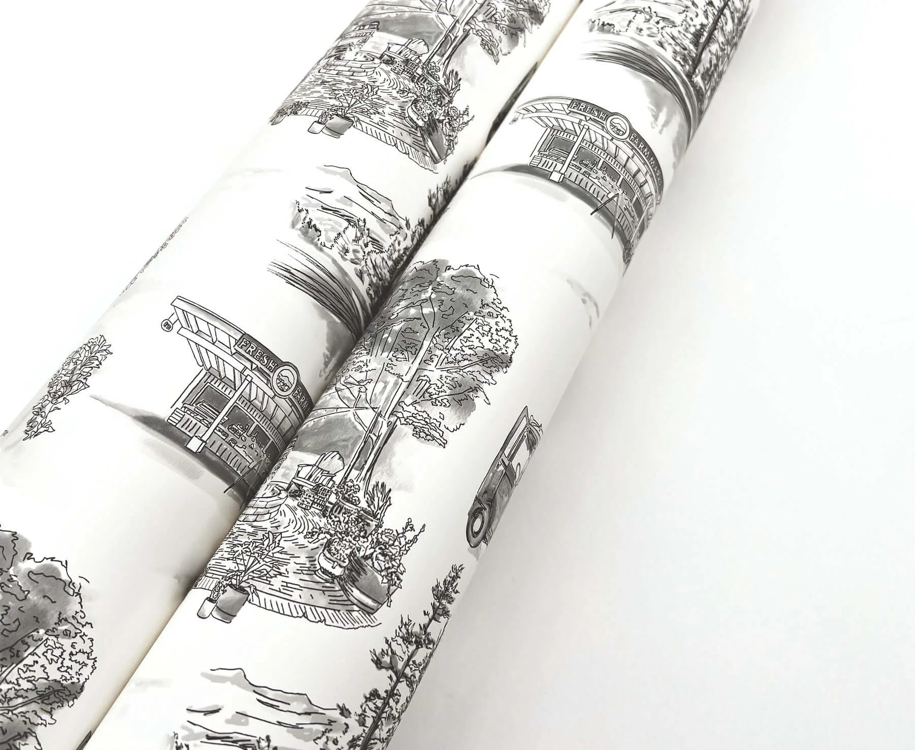 York Wallcoverings Modern Vista Toile - Black Wallpaper | Buy Online York Wallcoverings Modern Vista Toile wallpaper, color Black, SKU RT7861