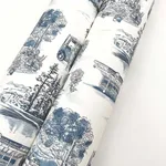 York Wallcoverings Modern Vista Toile - Navy Wallpaper | Buy Online York Wallcoverings Modern Vista Toile wallpaper, color Navy, SKU RT7862
