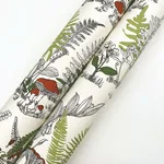 York Wallcoverings Mushroom Garden Toile wallpaper, color Red & Green, SKU RT7891