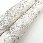 York Wallcoverings Orchid Conservatory Toile wallpaper, color Beige & Taupe, SKU RT7883
