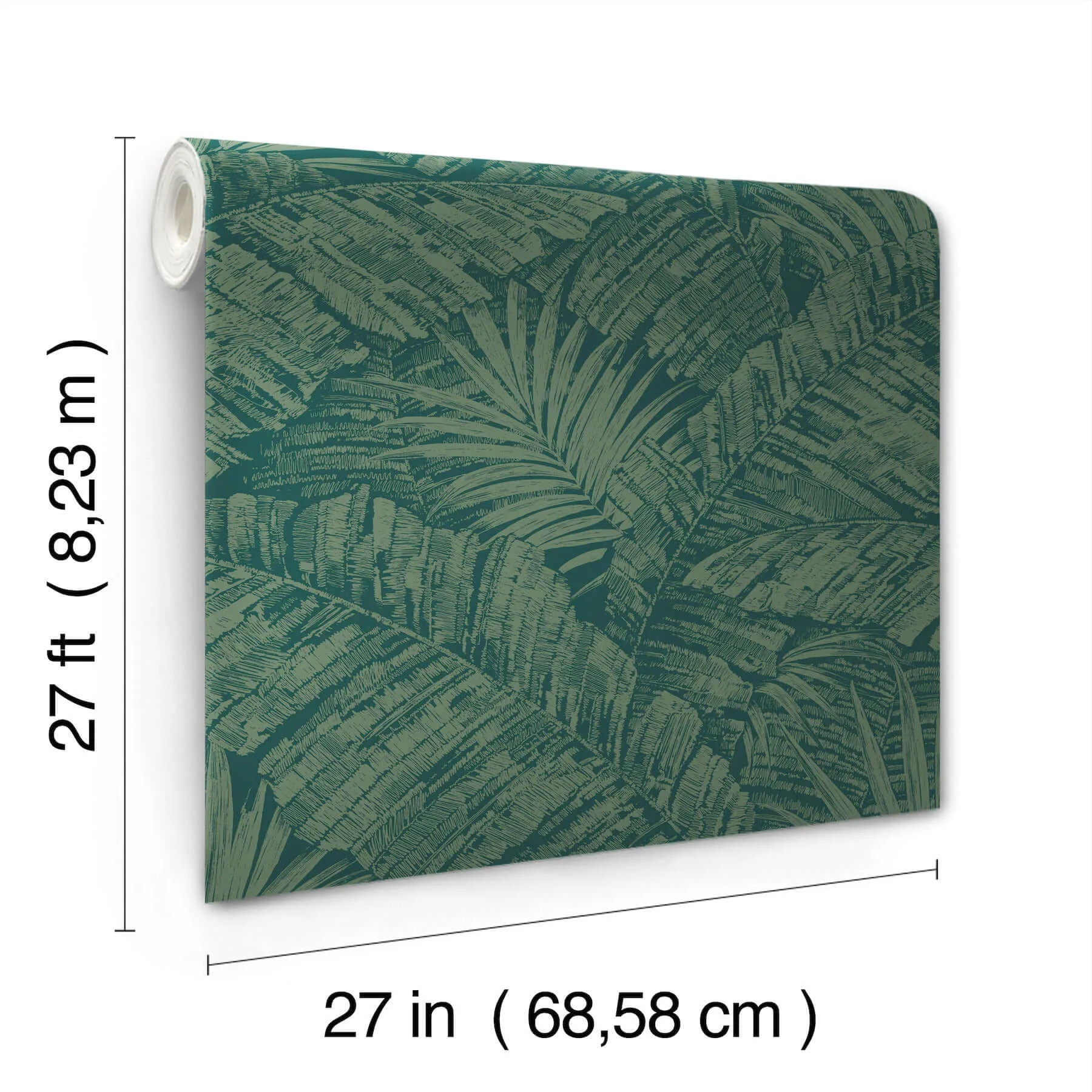 York Wallcoverings Palm Cove Toile - Emerald Forest Wallpaper | Buy Online York Wallcoverings Palm Cove Toile wallpaper, color Emerald Forest, SKU RT7924