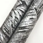 York Wallcoverings Palm Cove Toile - Silver & Black Wallpaper | Buy Online York Wallcoverings Palm Cove Toile wallpaper, color Silver & Black, SKU RT7923