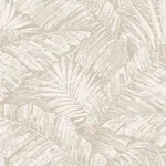 York Wallcoverings Palm Cove Toile wallpaper, color White & Taupe, SKU RT7926