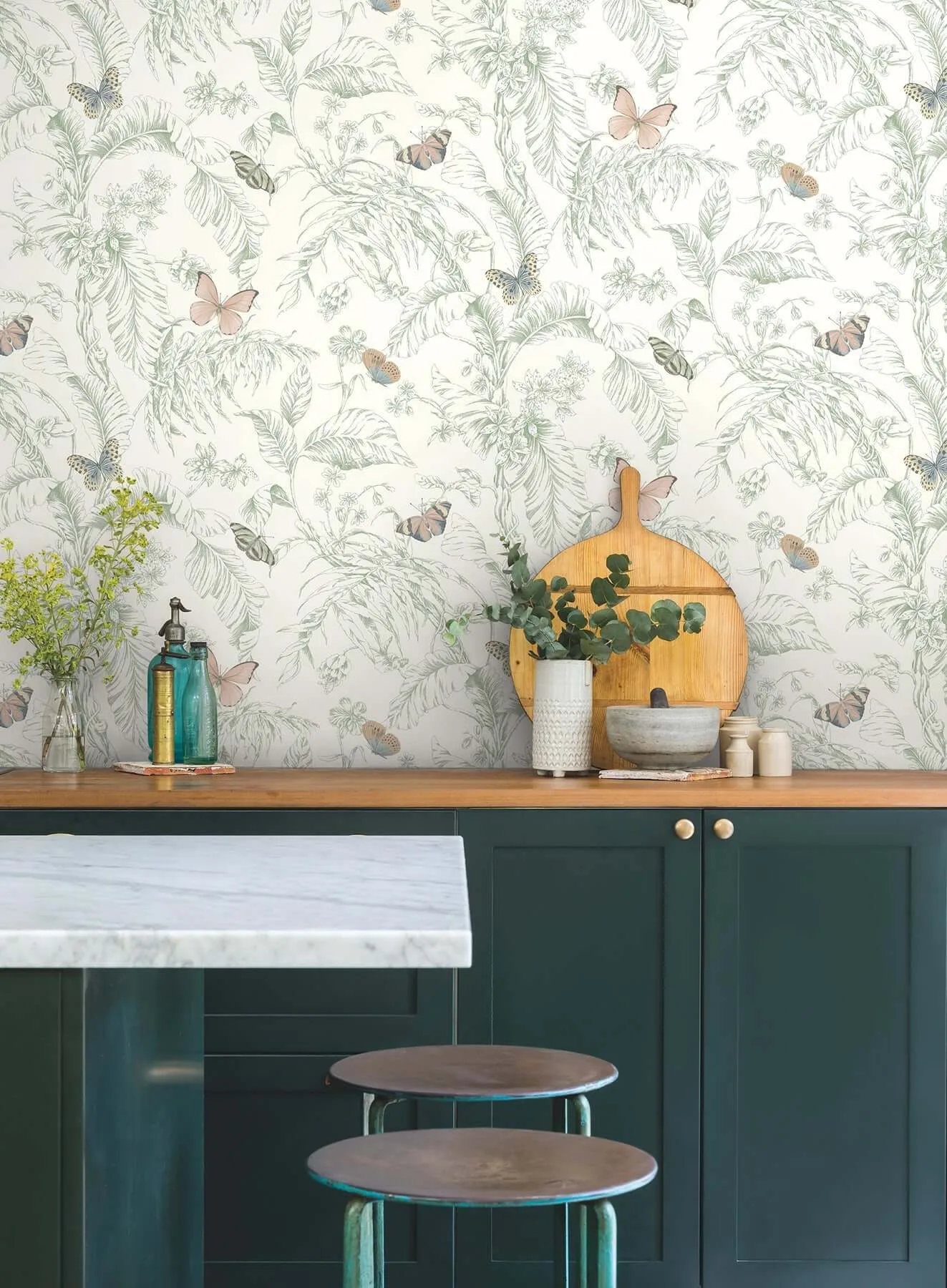 York Wallcoverings Papillon - Blush Wallpaper | Buy Online York Wallcoverings Papillon wallpaper, color Blush, SKU RT7930