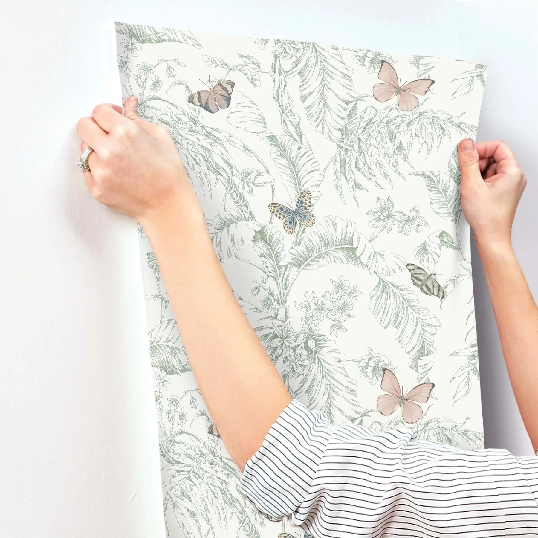 York Wallcoverings Papillon - Blush Wallpaper | Buy Online York Wallcoverings Papillon wallpaper, color Blush, SKU RT7930