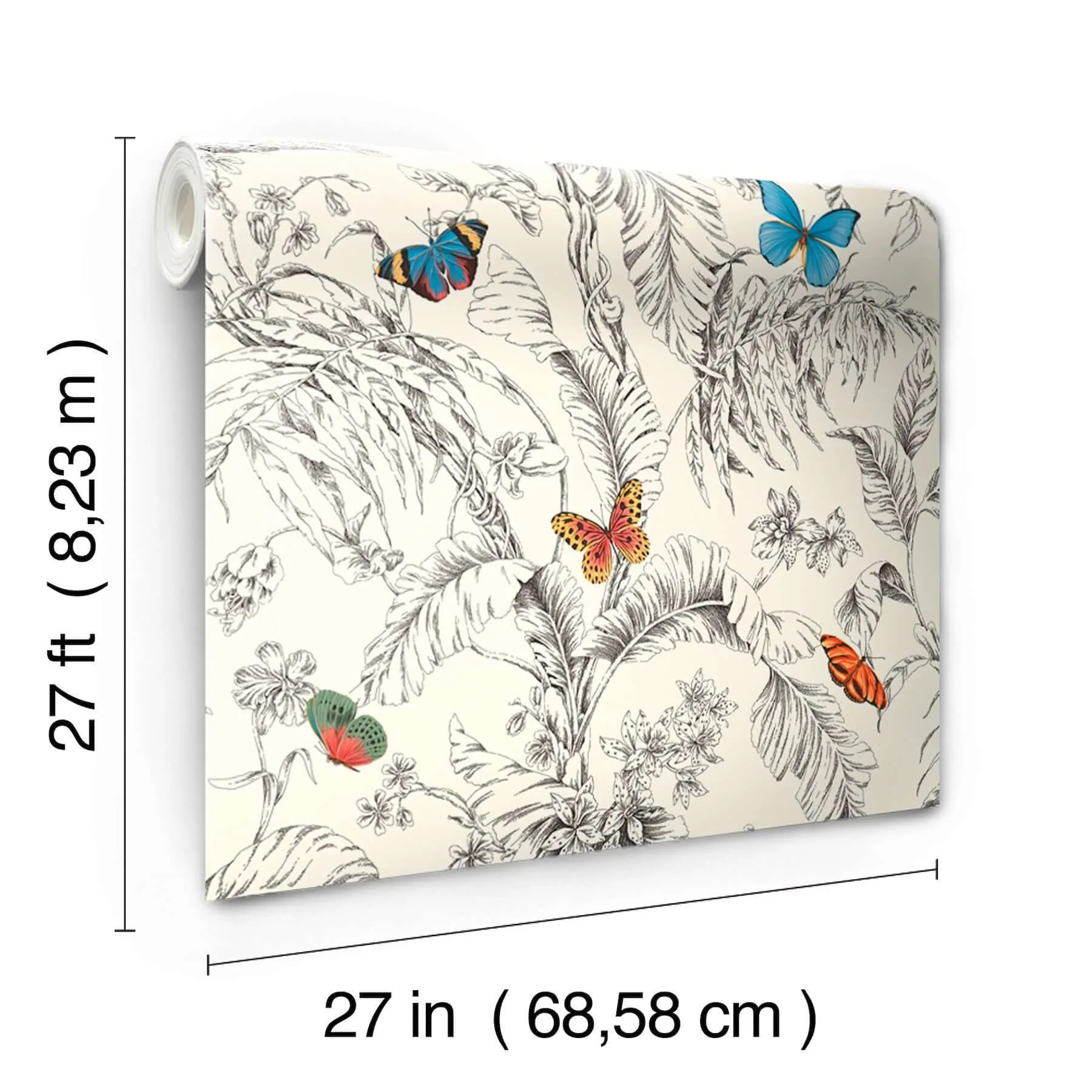 York Wallcoverings Papillon - Primary Wallpaper | Buy Online York Wallcoverings Papillon wallpaper, color Primary, SKU AF2025
