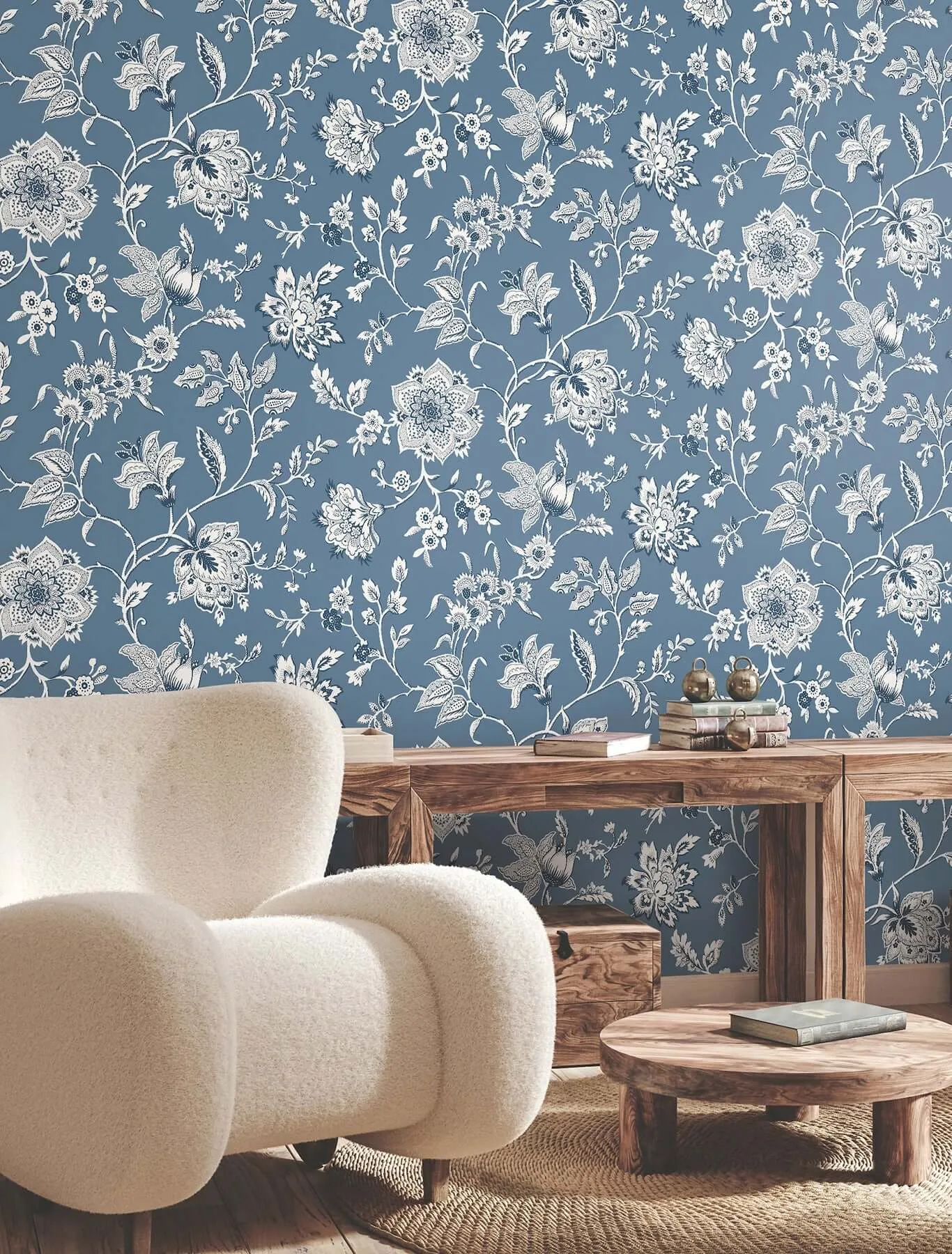 York Wallcoverings Sutton - Blue Wallpaper | Buy Online York Wallcoverings Sutton wallpaper, color Blue, SKU RT7821