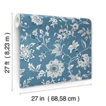 York Wallcoverings Sutton - Blue Wallpaper | Buy Online York Wallcoverings Sutton wallpaper, color Blue, SKU RT7821
