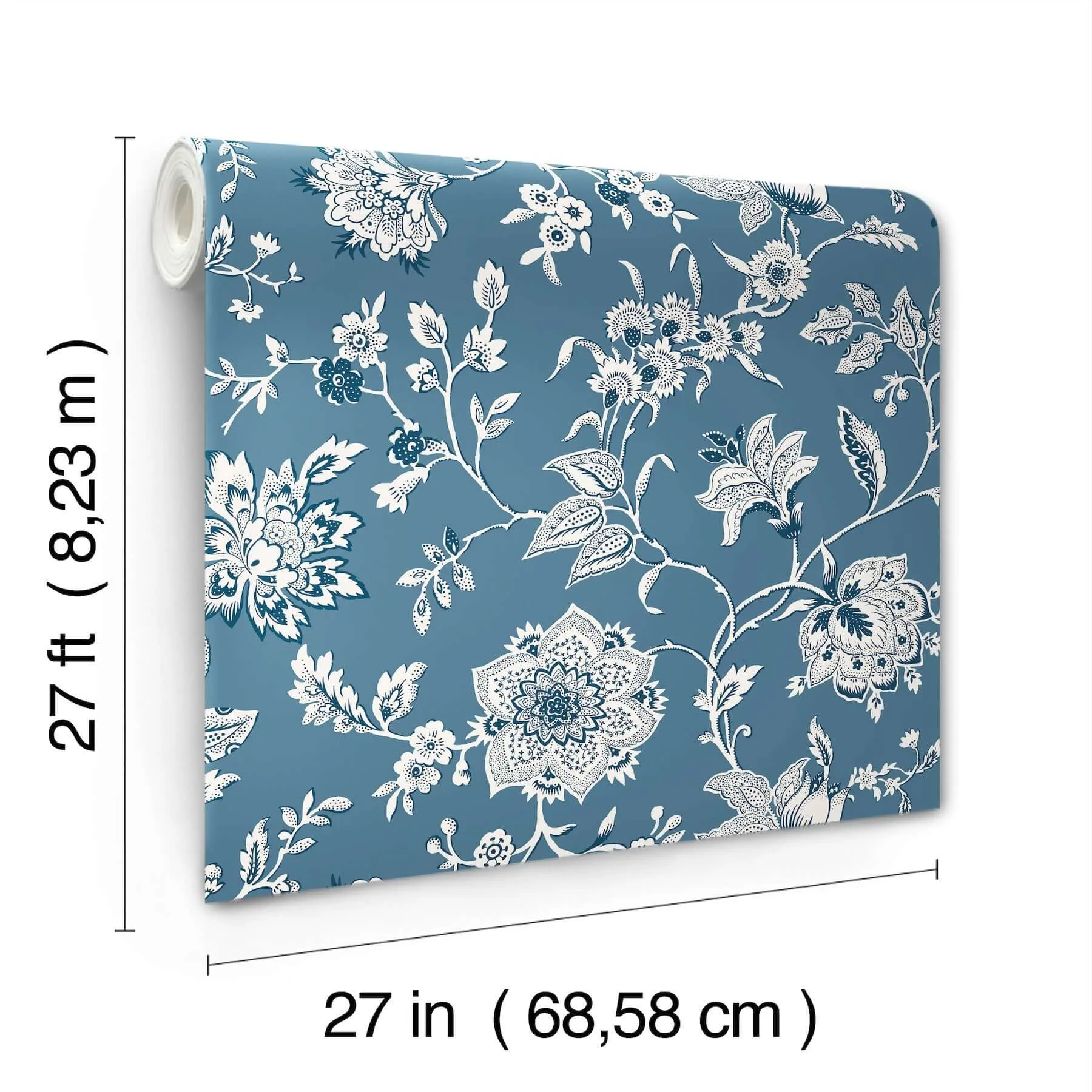 York Wallcoverings Sutton - Blue Wallpaper | Buy Online York Wallcoverings Sutton wallpaper, color Blue, SKU RT7821