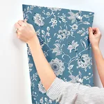 York Wallcoverings Sutton - Blue Wallpaper | Buy Online York Wallcoverings Sutton wallpaper, color Blue, SKU RT7821