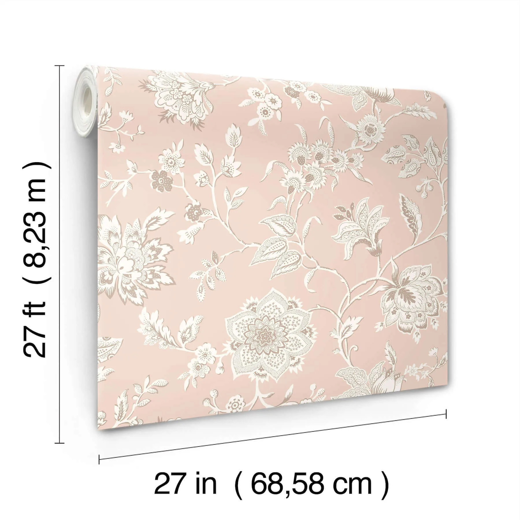 York Wallcoverings Sutton - Blush Wallpaper | Buy Online York Wallcoverings Sutton wallpaper, color Blush, SKU RT7825