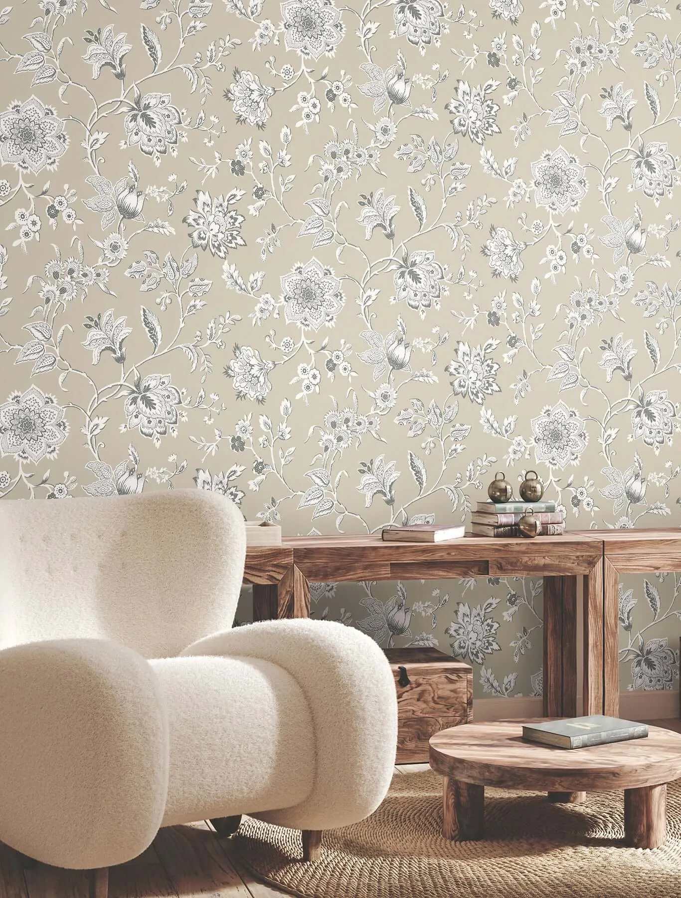 York Wallcoverings Sutton - Taupe Wallpaper | Buy Online York Wallcoverings Sutton wallpaper, color Taupe, SKU RT7822