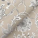 York Wallcoverings Sutton - Taupe Wallpaper | Buy Online York Wallcoverings Sutton wallpaper, color Taupe, SKU RT7822