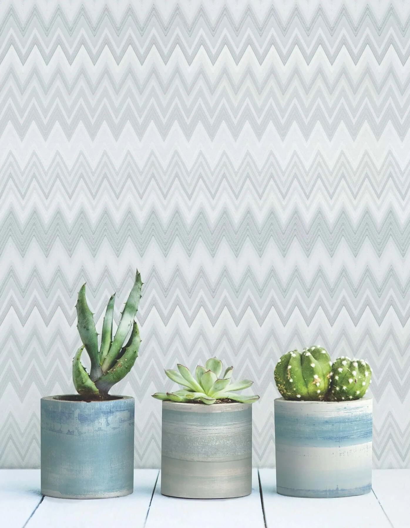 York Wallcoverings Zig Zag wallpaper, color White, SKU PSW1640RL