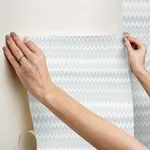 York Wallcoverings Zig Zag wallpaper, color White, SKU PSW1640RL
