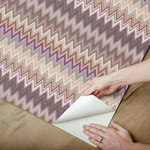 York Wallcoverings Zig Zag - Purple Wallpaper | Buy Online York Wallcoverings Zig Zag wallpaper, color Purple, SKU PSW1641RL