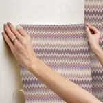 York Wallcoverings Zig Zag - Purple Wallpaper | Buy Online York Wallcoverings Zig Zag wallpaper, color Purple, SKU PSW1641RL