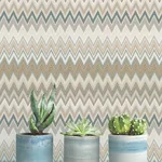 York Wallcoverings Zig Zag - Green Wallpaper | Buy Online York Wallcoverings Zig Zag wallpaper, color Green, SKU PSW1642RL