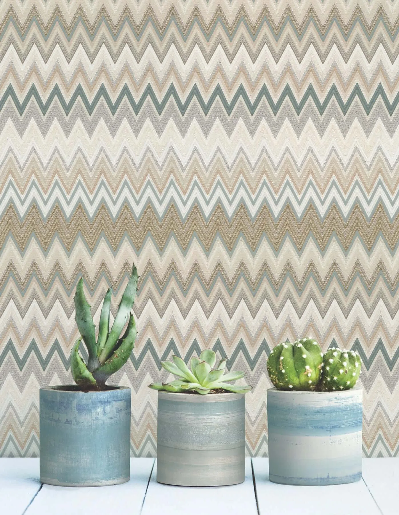 York Wallcoverings Zig Zag wallpaper, color Green, SKU PSW1642RL